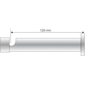 LIEDECO Aluminium-Gardinenstangenhalterung - 12,5cm - Modernes Design LIEDECO Aluminium-Gardinenstangenhalterung - 12,5cm - Modernes Design