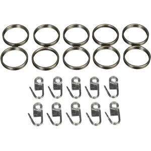 LIEDECO Silber Edelstahl Gardinenringe - Für 20mm Stangen LIEDECO Silber Edelstahl Gardinenringe - Für 20mm Stangen