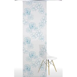LIEDECO 1 Weiß/Blau Blumen Vorhang - Vorhang LIEDECO 1 Weiß/Blau Blumen Vorhang - Vorhang