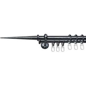 LIEDECO Esp Spitze Silber 120cm Doppel Gardinenstange - Gardinenart LIEDECO Esp Spitze Silber 120cm Doppel Gardinenstange - Gardinenart