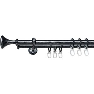 LIEDECO Esp Kegel Gardinenstange - 200cm, 2-läufig, Silber LIEDECO Esp Kegel Gardinenstange - 200cm, 2-läufig, Silber