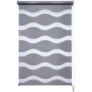 LIEDECO Wave Rollos - Grau, 150cm x 40cm, Klemmfix LIEDECO Wave Rollos - Grau, 150cm x 40cm, Klemmfix