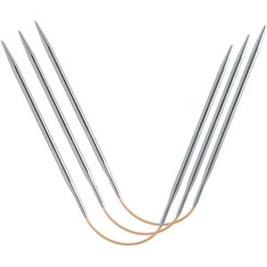 Addi Silver Long Metal Knitting Needles - 3 pcs - 26cm - 5.5mm - Knitting Type Addi Silver Long Metal Knitting Needles - 3 pcs - 26cm - 5.5mm - Knitting Type