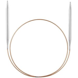 Addi Brass Circular Knitting Needles - 80cm, Size 15 - Unisex Addi Brass Circular Knitting Needles - 80cm, Size 15 - Unisex