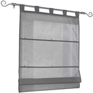 HEINE HOME Raffrollo 140x45cm semi-transparant grijs HEINE HOME Raffrollo 140x45cm semi-transparant grijs