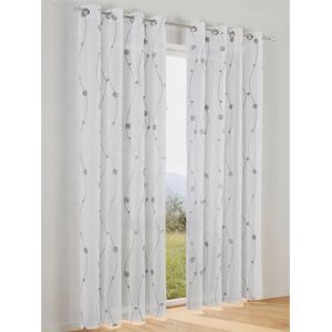 KUTTI Nelly Grauer Halbtransparenter Voile-Vorhang - Vorhang KUTTI Nelly Grauer Halbtransparenter Voile-Vorhang - Vorhang