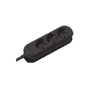 Bachmann Power Strip 3 Outlets 1.5m Black Bachmann Power Strip 3 Outlets 1.5m Black