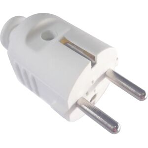Bachmann Zentralstecker CEE 7/7 (M) - 250V 16A - Weiß - Stromstecker Bachmann Zentralstecker CEE 7/7 (M) - 250V 16A - Weiß - Stromstecker