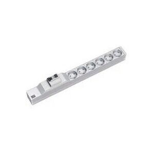 Bachmann 333.411 Unità di Distribuzione Energia - 6 Prese, 1U, Grigia/Argento Bachmann 333.411 Unità di Distribuzione Energia - 6 Prese, 1U, Grigia/Argento