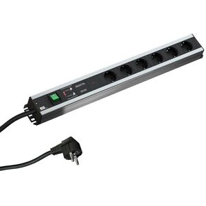 Bachmann 300.012 Verlängerungskabel 2m 6 Schutzkontaktsteckdosen Innen Aluminium, Schwarz - Steckerleiste Bachmann 300.012 Verlängerungskabel 2m 6 Schutzkontaktsteckdosen Innen Aluminium, Schwarz - Steckerleiste
