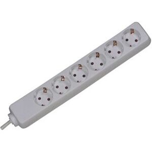 Bachmann Power Strip - 6 Outlets, 1.5m Cable, White - Power Strip Bachmann Power Strip - 6 Outlets, 1.5m Cable, White - Power Strip