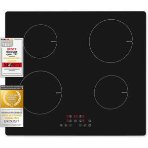 Exquisit EKI 601-2 Induktionskochfeld - 4 Kochzonen, 59cm, Kindersicherung Exquisit EKI 601-2 Induktionskochfeld - 4 Kochzonen, 59cm, Kindersicherung
