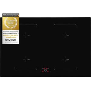 Piano cottura a induzione Exquisit EKI801-5 - Funzione ponte, Blocca bambini, Controllo touch Piano cottura a induzione Exquisit EKI801-5 - Funzione ponte, Blocca bambini, Controllo touch