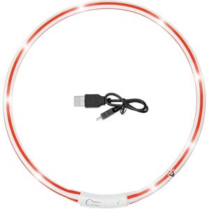 Karlie LED kutyan nyakörv - 20-70cm, Piros/Fehér - Vízálló Karlie LED kutyan nyakörv - 20-70cm, Piros/Fehér - Vízálló