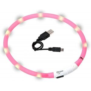Karlie Flamingo Visio Light Oplaadbaar Halsband - Roze - 20-70 cm Karlie Flamingo Visio Light Oplaadbaar Halsband - Roze - 20-70 cm
