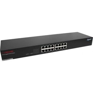 Switch Gigabit Ethernet 16 ports Longshine LCS-GS9116A - Bureau/Rack - Publicité Switch Gigabit Ethernet 16 ports Longshine LCS-GS9116A - Bureau/Rack - Publicité