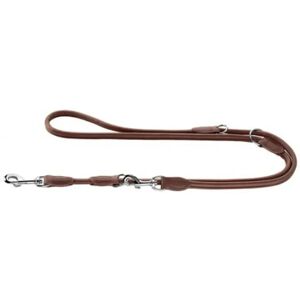 Hunter Brown Leather Dog Leash - Adjustable 3-Position - Dog Leash Hunter Brown Leather Dog Leash - Adjustable 3-Position - Dog Leash