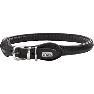 Hunter Hunter Dog Collar - Soft Leather - Black - M 41-46cm Hunter Hunter Dog Collar - Soft Leather - Black - M 41-46cm
