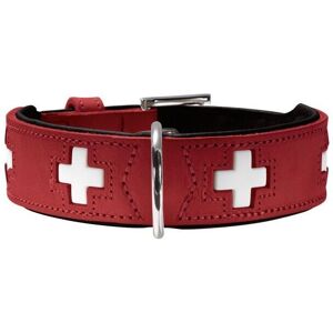 Hunter Swiss Red/Black Leather Dog Collar - Dog Collar Hunter Swiss Red/Black Leather Dog Collar - Dog Collar