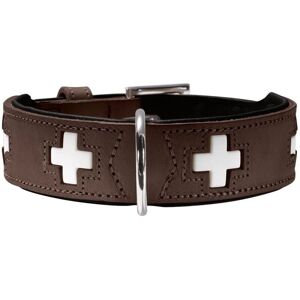 Hunter Swiss Dog Collar - Adjustable Leather, Black & Brown Hunter Swiss Dog Collar - Adjustable Leather, Black & Brown
