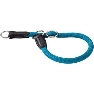 Hunter Teal Leather Nylon Dog Collar - Dog Collar Hunter Teal Leather Nylon Dog Collar - Dog Collar