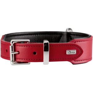 Hunter 46949 Dog Collar - Leather, Red, M-L - Dog Collar Hunter 46949 Dog Collar - Leather, Red, M-L - Dog Collar