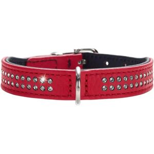 Hunter Läderhalsband med Swarovski-kristaller Petit - Liten 35-39cm Hunter Läderhalsband med Swarovski-kristaller Petit - Liten 35-39cm