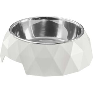 Hunter Kimberley Dog Feeder - Stainless Steel, White, Triangular Hunter Kimberley Dog Feeder - Stainless Steel, White, Triangular