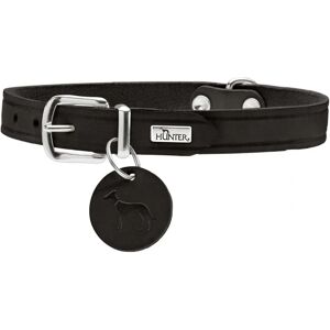 Hunter Aalborg Leather Dog Collar - S (32-38 cm) - Black Hunter Aalborg Leather Dog Collar - S (32-38 cm) - Black