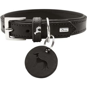 Hunter Larvik Softvollrindleder Dog Collar - Adjustable, Black Hunter Larvik Softvollrindleder Dog Collar - Adjustable, Black