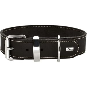 Hunter Aalborg Black Dog Collar - Adjustable, Leather, 20-24cm Hunter Aalborg Black Dog Collar - Adjustable, Leather, 20-24cm