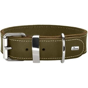 Obroża skórzana Hunter Zielona Oliwka - 55cm - Wysoka Jakość, Elegancka Obroża skórzana Hunter Zielona Oliwka - 55cm - Wysoka Jakość, Elegancka