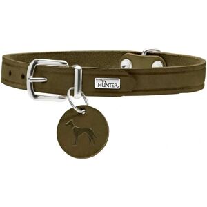 Hunter Aalborg Leather Dog Collar - Olivgrün - Dog Sport Hunter Aalborg Leather Dog Collar - Olivgrün - Dog Sport
