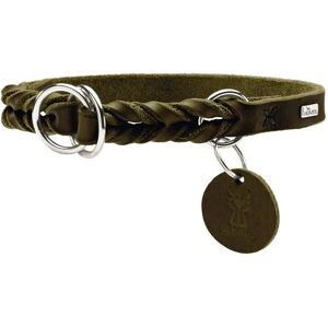 Hunter Solid Education Dog Collar - Adjustable, Leather, Green Hunter Solid Education Dog Collar - Adjustable, Leather, Green