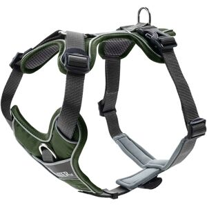 Hunter Model 67592 Dog Harness - Green/Grey - Ergonomic & Reflective Hunter Model 67592 Dog Harness - Green/Grey - Ergonomic & Reflective