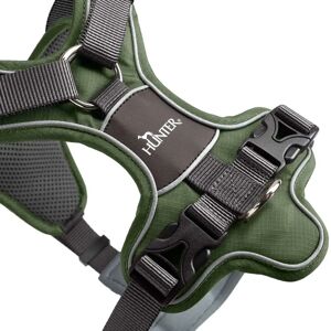 Hunter Model 67592 Dog Harness - Green/Grey - Ergonomic & Reflective Hunter Model 67592 Dog Harness - Green/Grey - Ergonomic & Reflective