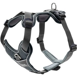 Hunter Grey Dog Harness - Adjustable, Reflective, Soft Padding - Y-Shape Hunter Grey Dog Harness - Adjustable, Reflective, Soft Padding - Y-Shape