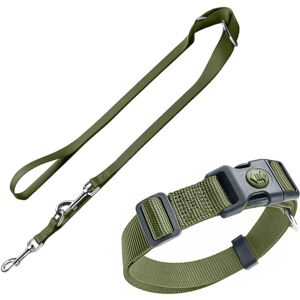 HUNTER London Adjustable Lead - Olive Green - 200cm - Leash and Harness Set HUNTER London Adjustable Lead - Olive Green - 200cm - Leash and Harness Set