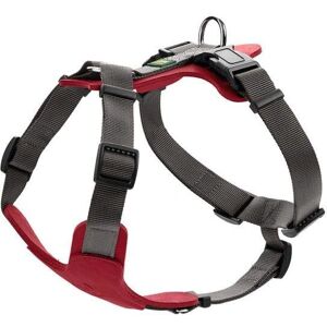 Hunter Aalborg Mixed Dog Harness - Adjustable, Leather & Nylon Hunter Aalborg Mixed Dog Harness - Adjustable, Leather & Nylon