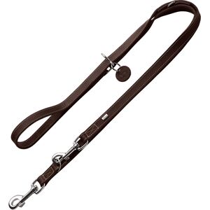 HUNTER Aalborg Adjustable Lead - Dark Brown - 200cm length, 13mm width HUNTER Aalborg Adjustable Lead - Dark Brown - 200cm length, 13mm width