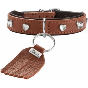 Hunter Mini Leather Dog Collar - Classic Bavarian Style - Small Hunter Mini Leather Dog Collar - Classic Bavarian Style - Small