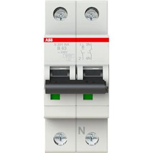 ABB S201-B63NA Leitungsschutzschalter - B-Char., 63A, 10kA, DIN-Schiene ABB S201-B63NA Leitungsschutzschalter - B-Char., 63A, 10kA, DIN-Schiene