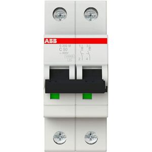 ABB S202M-C50 2-polig Automatsikring - Type C, 50A, 10kA ABB S202M-C50 2-polig Automatsikring - Type C, 50A, 10kA