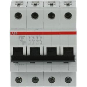 ABB S204M-B20 Automat - 4-pol 20A IP20 ABB S204M-B20 Automat - 4-pol 20A IP20