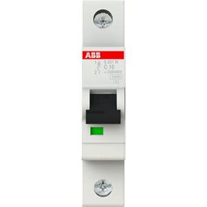 ABB S201M-C10 Automaat - 10A, Type C, 1 Pol ABB S201M-C10 Automaat - 10A, Type C, 1 Pol