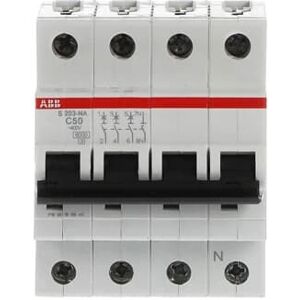 ABB S203-C50NA Schutzschalter - Typ C 50A 3+N ABB S203-C50NA Schutzschalter - Typ C 50A 3+N