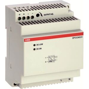 ABB CP-D 24/2.5 Voeding - 24V 2.5A, DIN-rail montage ABB CP-D 24/2.5 Voeding - 24V 2.5A, DIN-rail montage