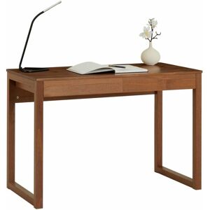 Bureau IDIMEX avec 2 tiroirs en Pin - Noyer Naturel - Bureau - Publicité Bureau IDIMEX avec 2 tiroirs en Pin - Noyer Naturel - Bureau - Publicité