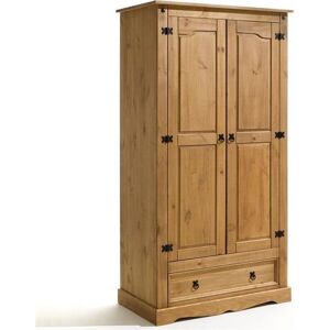 Armoire Classique en Pin Idimex avec 2 Portes - Armoire - Publicité Armoire Classique en Pin Idimex avec 2 Portes - Armoire - Publicité