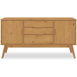IDIMEX TIVOLI Buffet vintage scandinave - 2 portes 3 tiroirs, pin massif - Publicité IDIMEX TIVOLI Buffet vintage scandinave - 2 portes 3 tiroirs, pin massif - Publicité